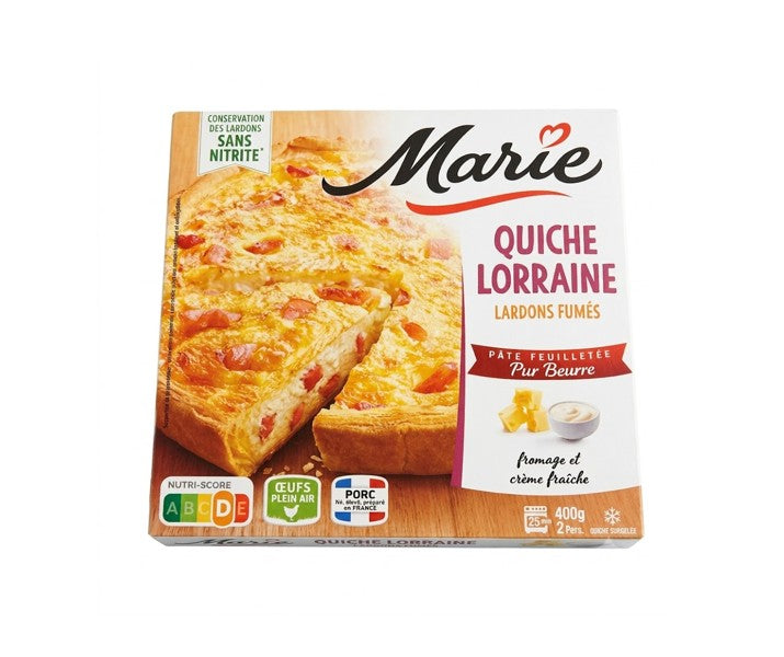 MARIE Quiche lorraine lardons fumés pur beurre 400g