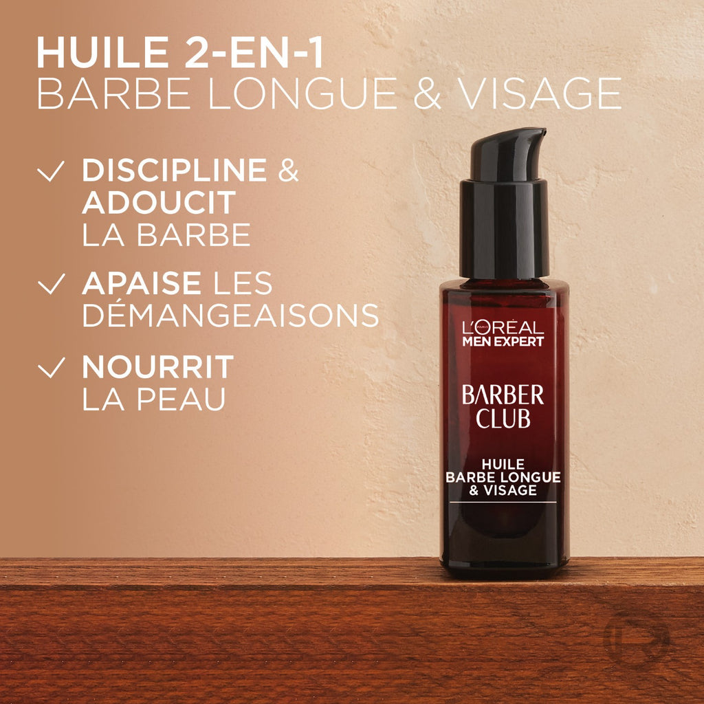 L'Oréal Paris Men Expert Barber Club Huile Barbe Longue & Visage 30ml