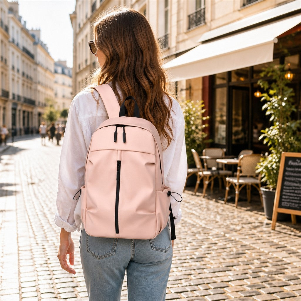 Sac à dos ordinateur portable 15,6 pouces léger hydrofuge résistant à l'usure sac à dos décontracté sac à dos polyvalent pour école voyage quotidien extérieur