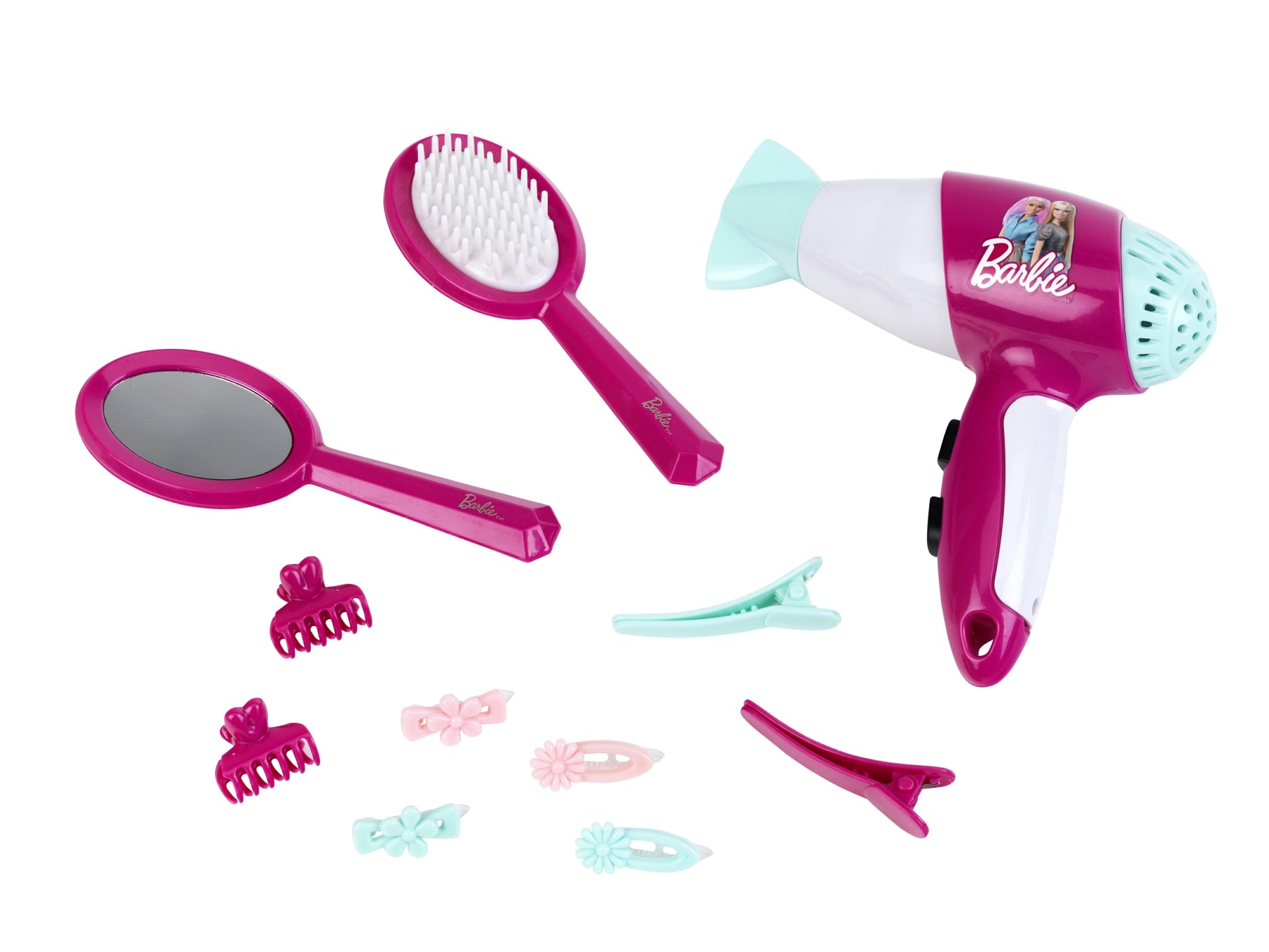 Theo Klein Barbie Coffret de coiffure avec sèche-cheveux