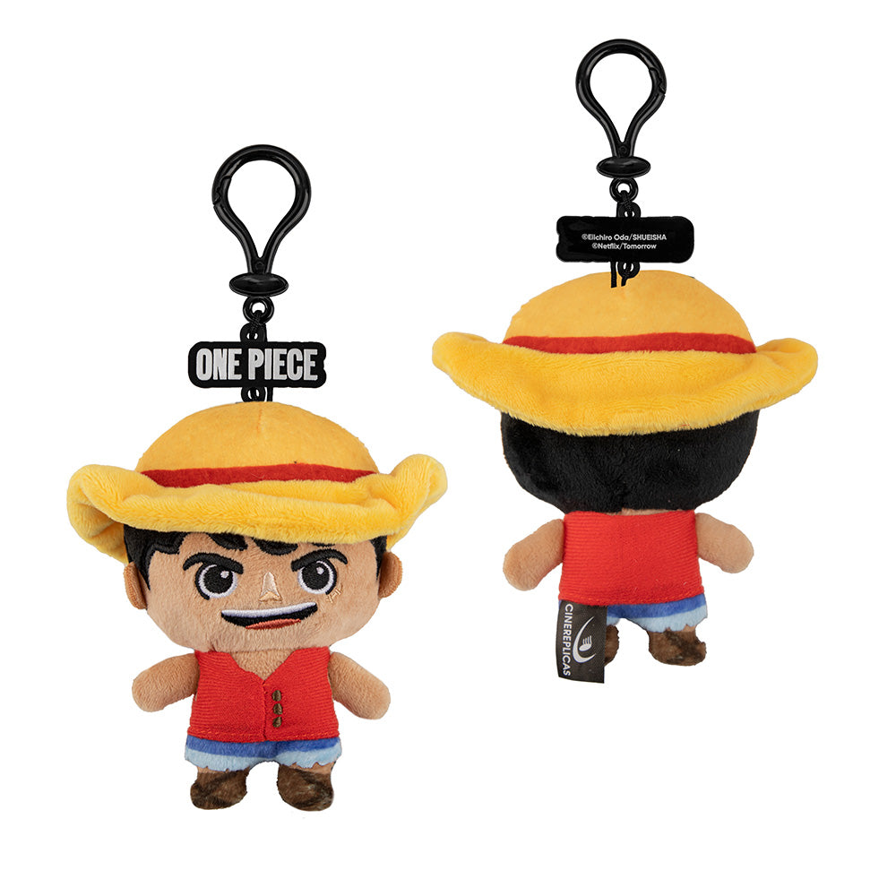 Netflix One Piece Porte-clés en peluche Luffy Taille unique 1 pc Collection de marchandises authentiques Cadeau pour les fans