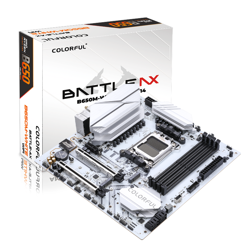 COLORFUL BATTLE-AX B650M-WHITE WIFI V15 Carte mère, format M-ATX