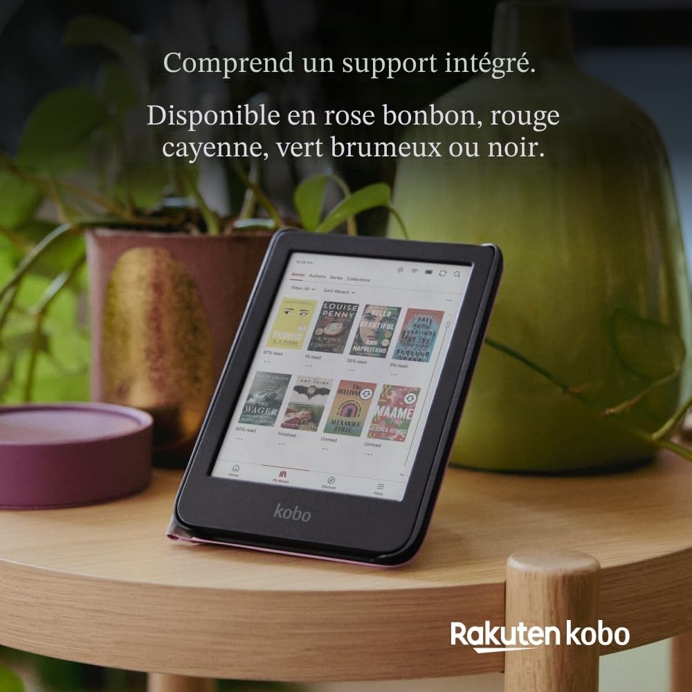 Kobo SleepCover Étui pour Kobo Clara Colour/BW - Noir