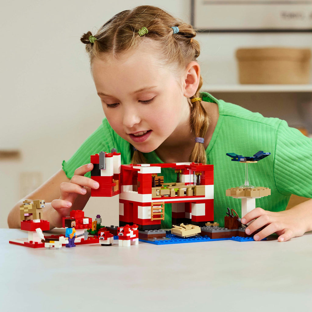 LEGO Minecraft Set de Construction de la Maison Mooshroom