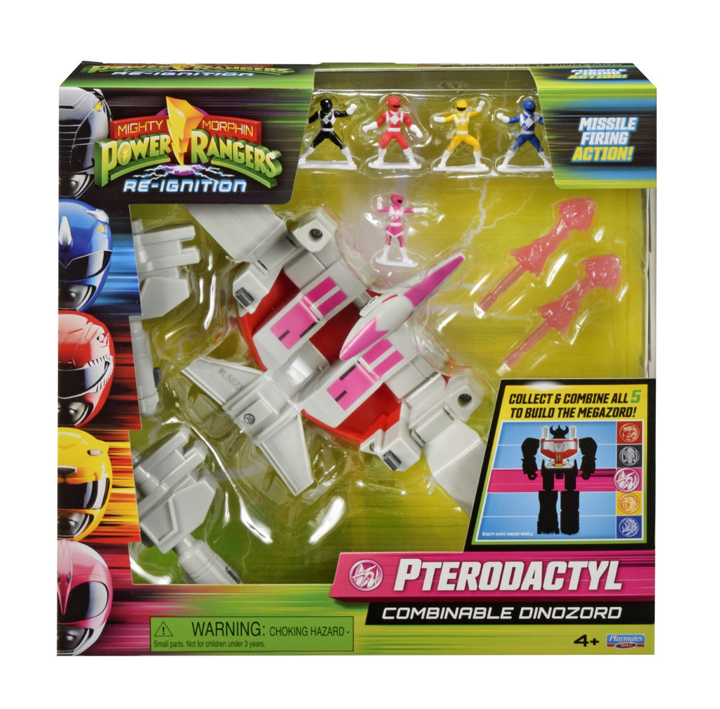 Power Rangers Collection MegaZord Figurine d'action Zord articulée combinable 20 cm Modèle Pterodactyl DinoZord Dès 4 ans PWG053