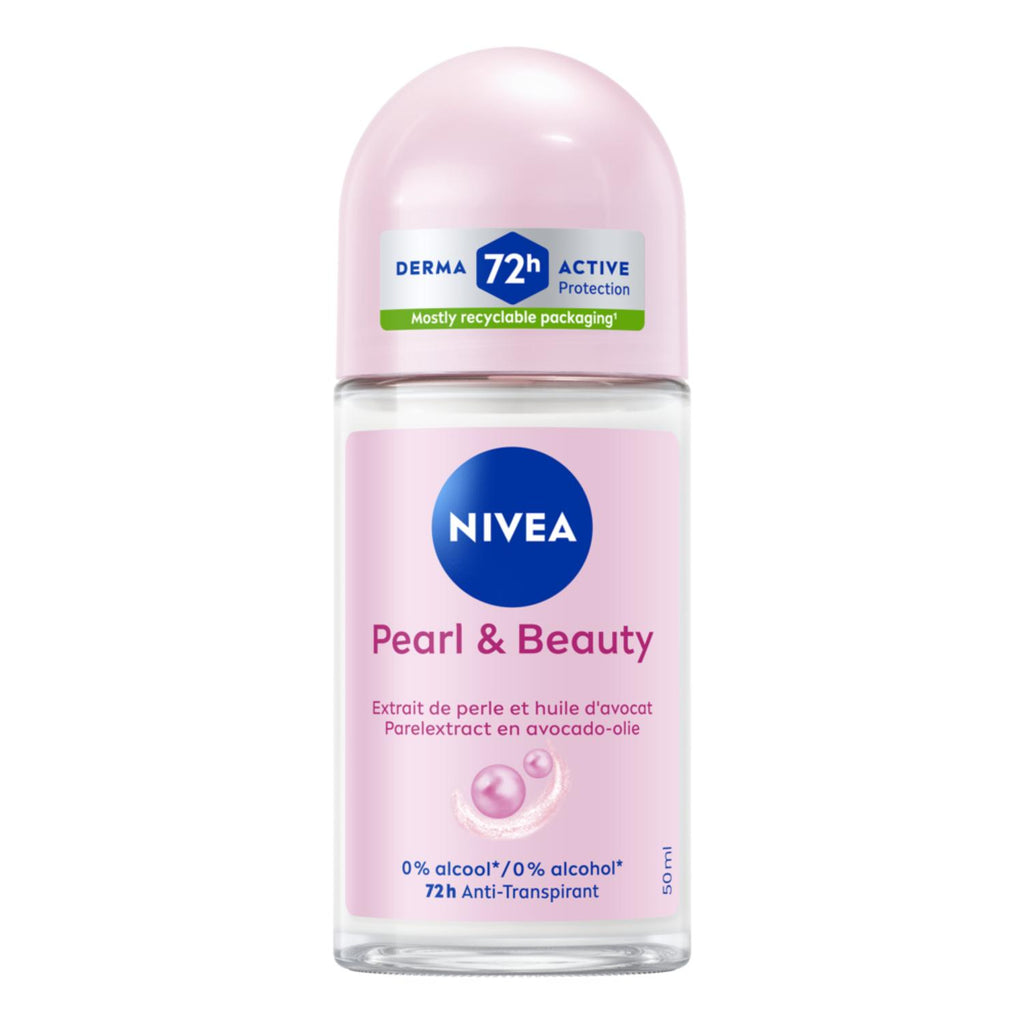 NIVEA Déodorant Femme Aisselles Pearl & Beauty Protection 72h Bille 50 ml