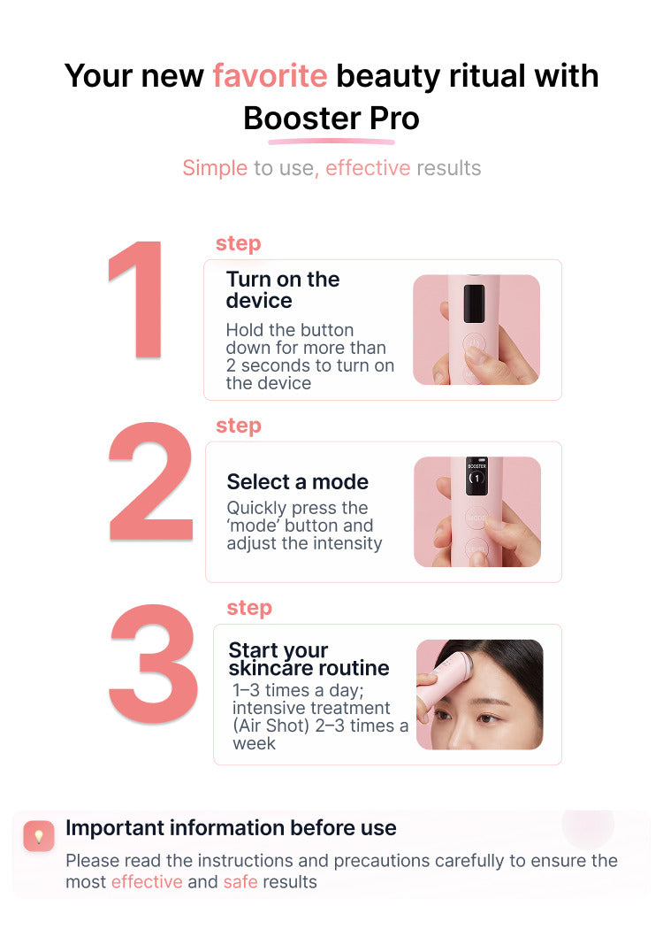 MEDICUBE AGE-R BOOSTER PRO Appareil de beauté multifonction 6-en-1 - Édition rose