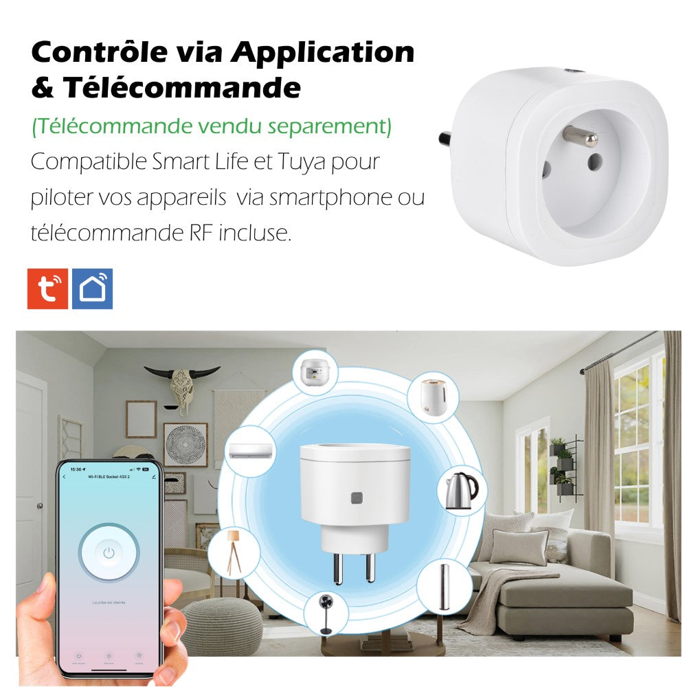 KYF Prise intelligente Wi-Fi pour intérieur