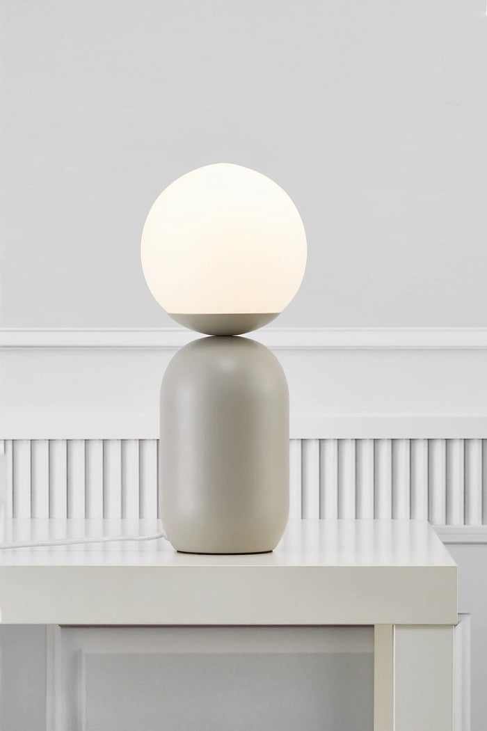 Lampe à poser NOTTI métal gris IP20 E14 - Nordlux, Intérieur