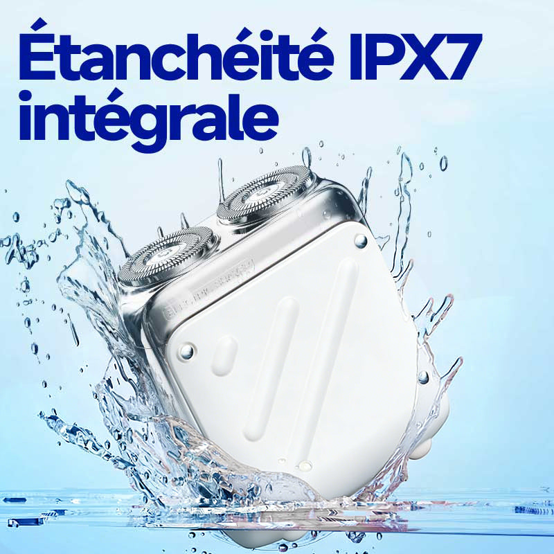 Rasoir électrique Metz Traveler pour homme, mini et portable, totalement étanche, cadeau parfait de la Qixi-Saint-Valentin pour petit ami, mari et père