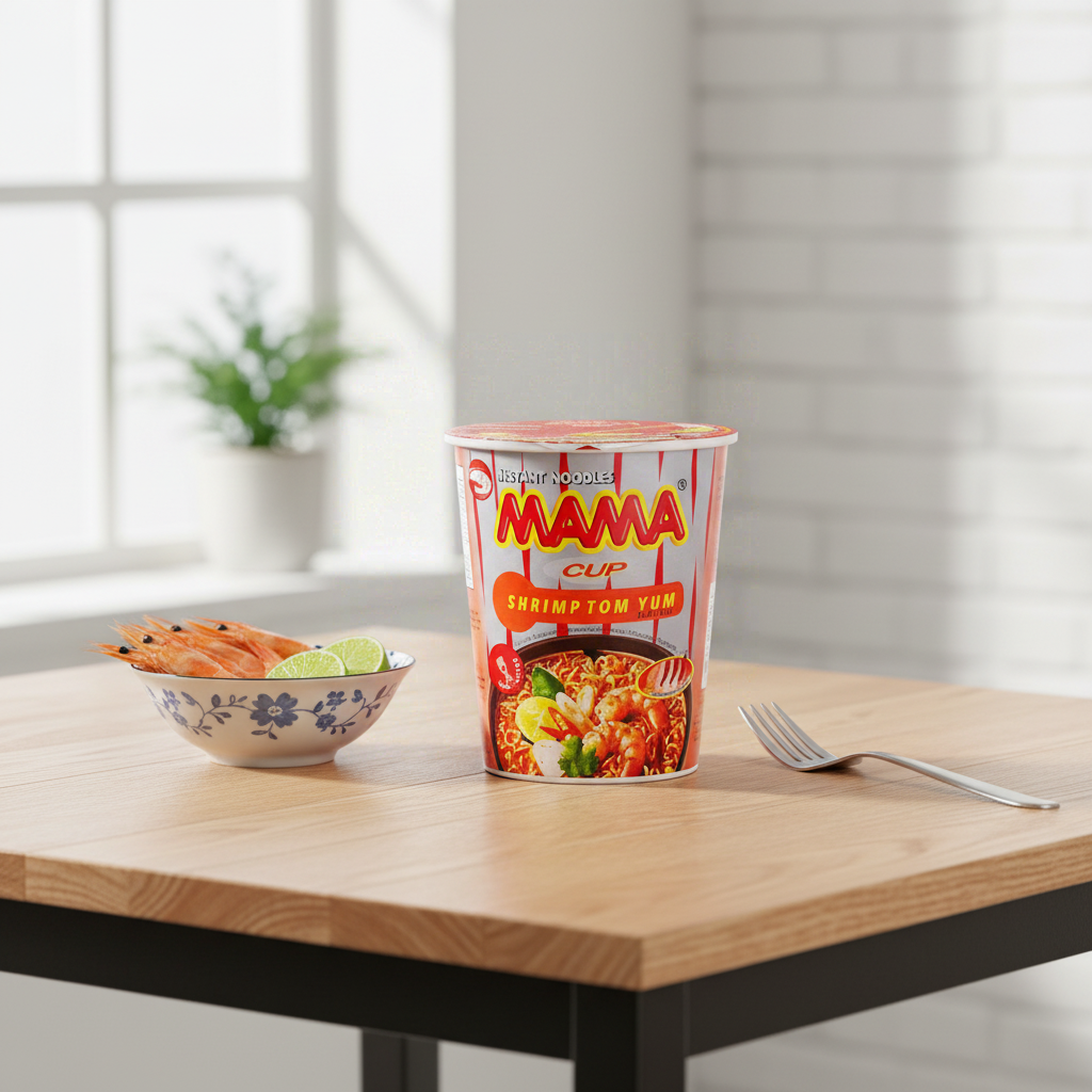 Nouilles instantanées saveur crevettes Tom Yum en cup 70 g