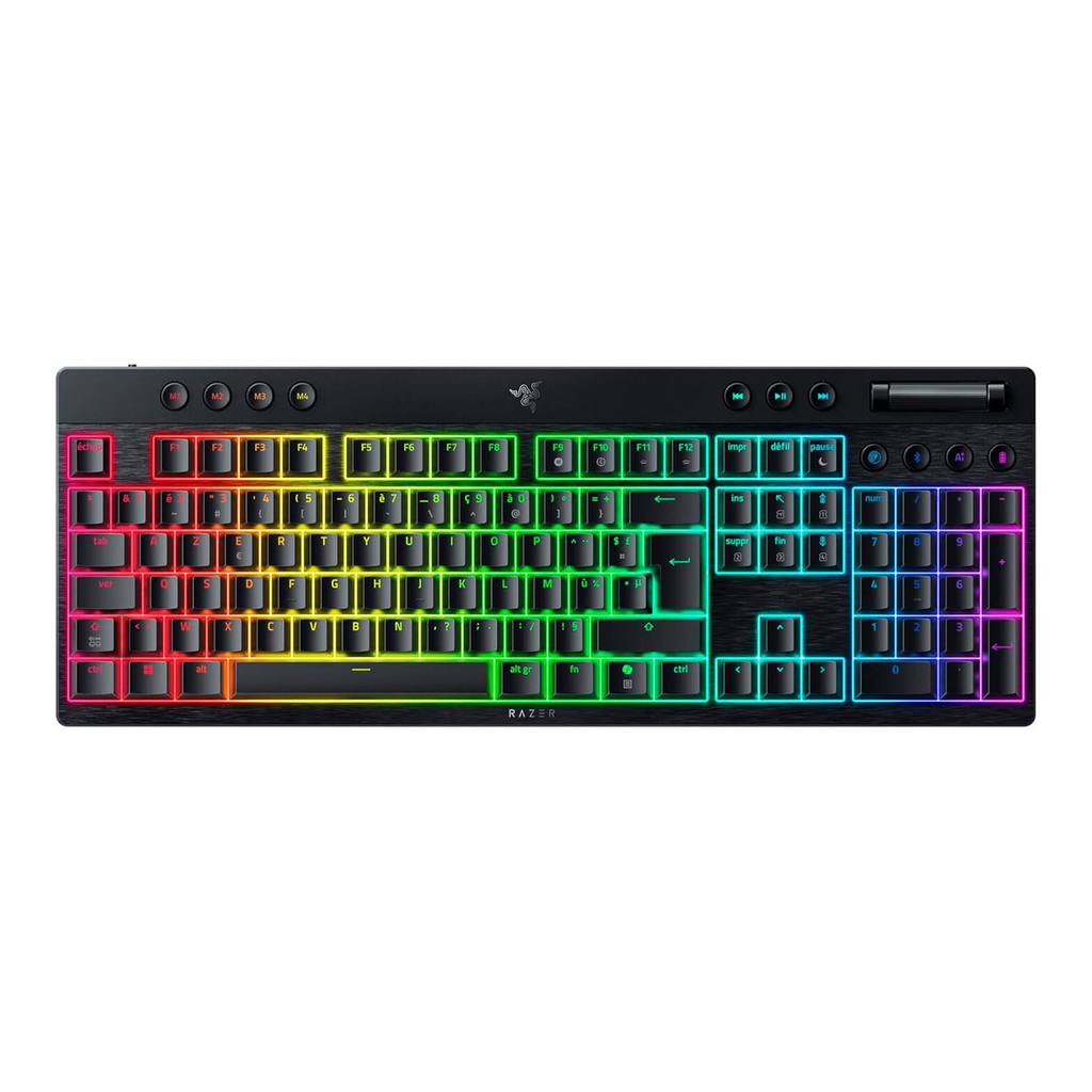 Razer BlackWidow V4 Low-profile HyperSpeed Clavier Mécanique Gaming sans fil (Switch Orange) - AZERTY