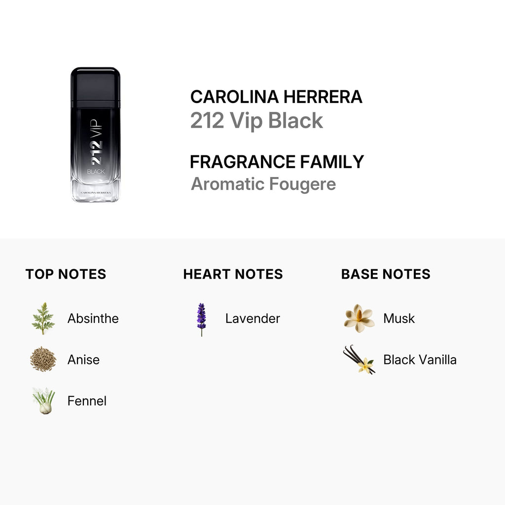 Carolina Herrera 212 VIP Black Eau de Parfum pour Homme - 100 ml EDP