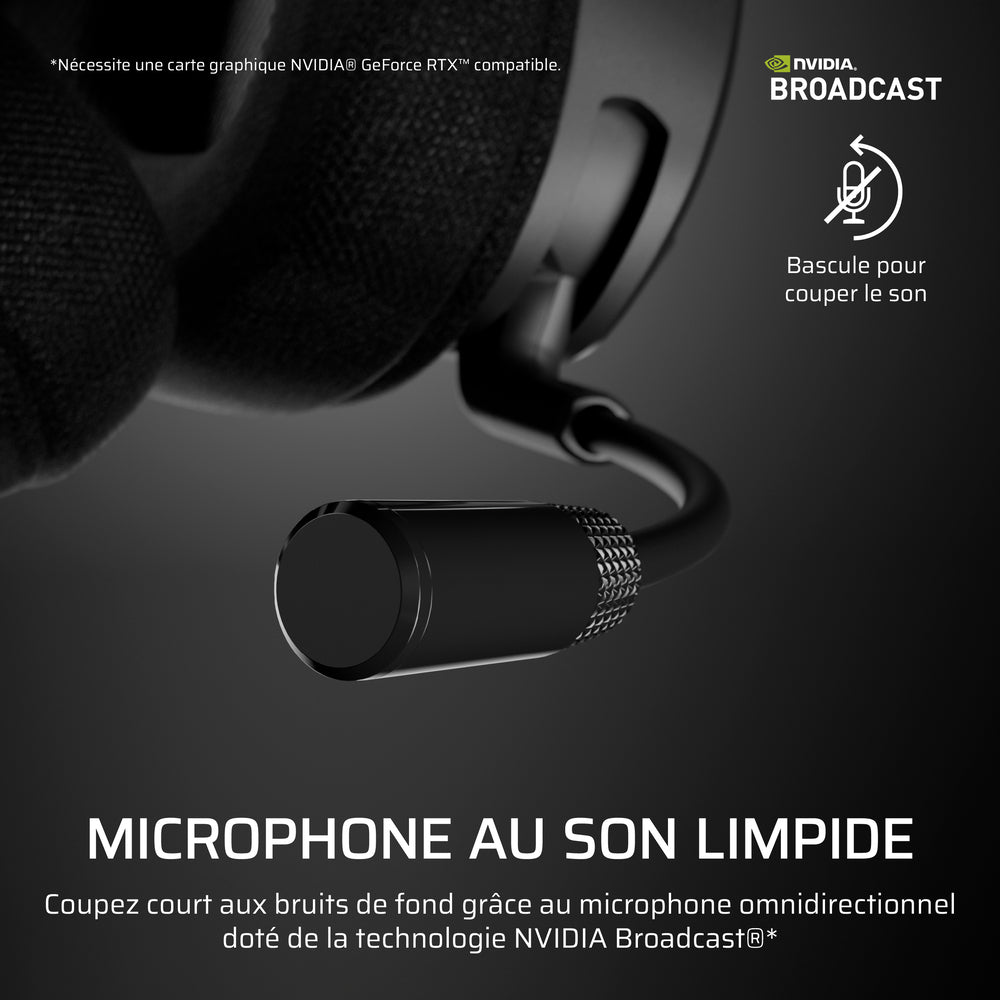 CORSAIR VOID MAX v2 Casque Gaming sans fil - Micro rabattable - Carbone