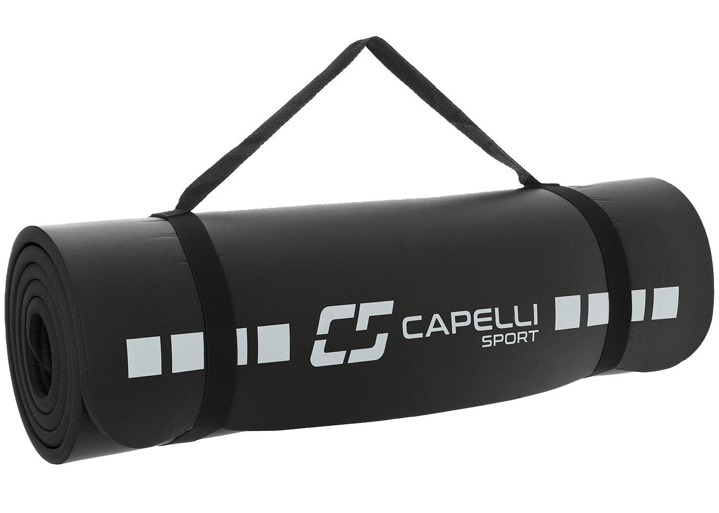 Capelli Sport tapis de sport dimensions : 61×183cm épaisseur : 1.2cm avec sangle de transport, amorti souple avec soutien, convient au fitness et aux entraînements en salle