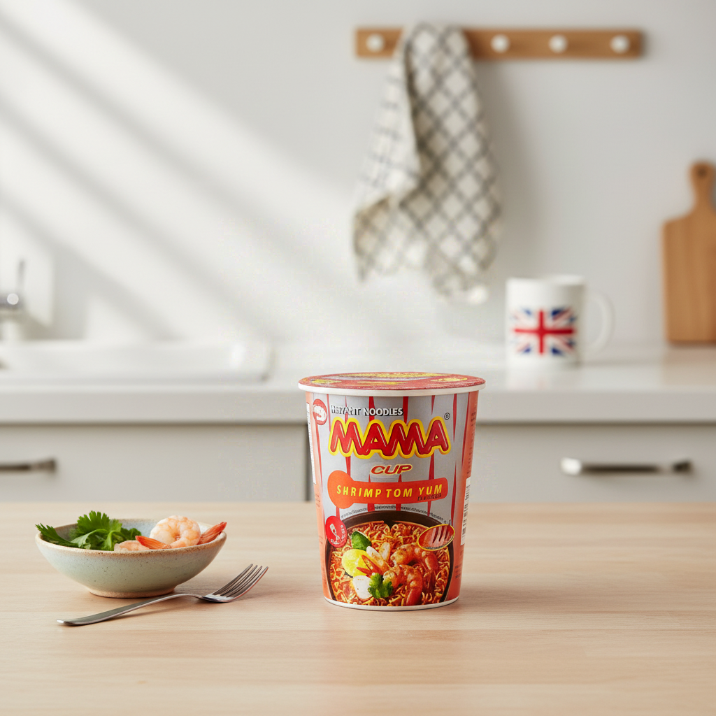 Nouilles instantanées saveur crevettes Tom Yum en cup 70 g