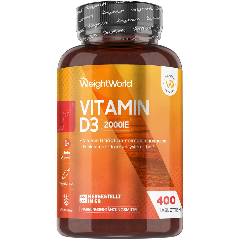 WeightWorld Vitamine D3 2000 UI 400 comprimés
