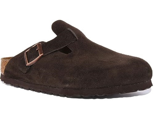 Birkenstock Boston Cuir d'agneau (Regular) Mocca
