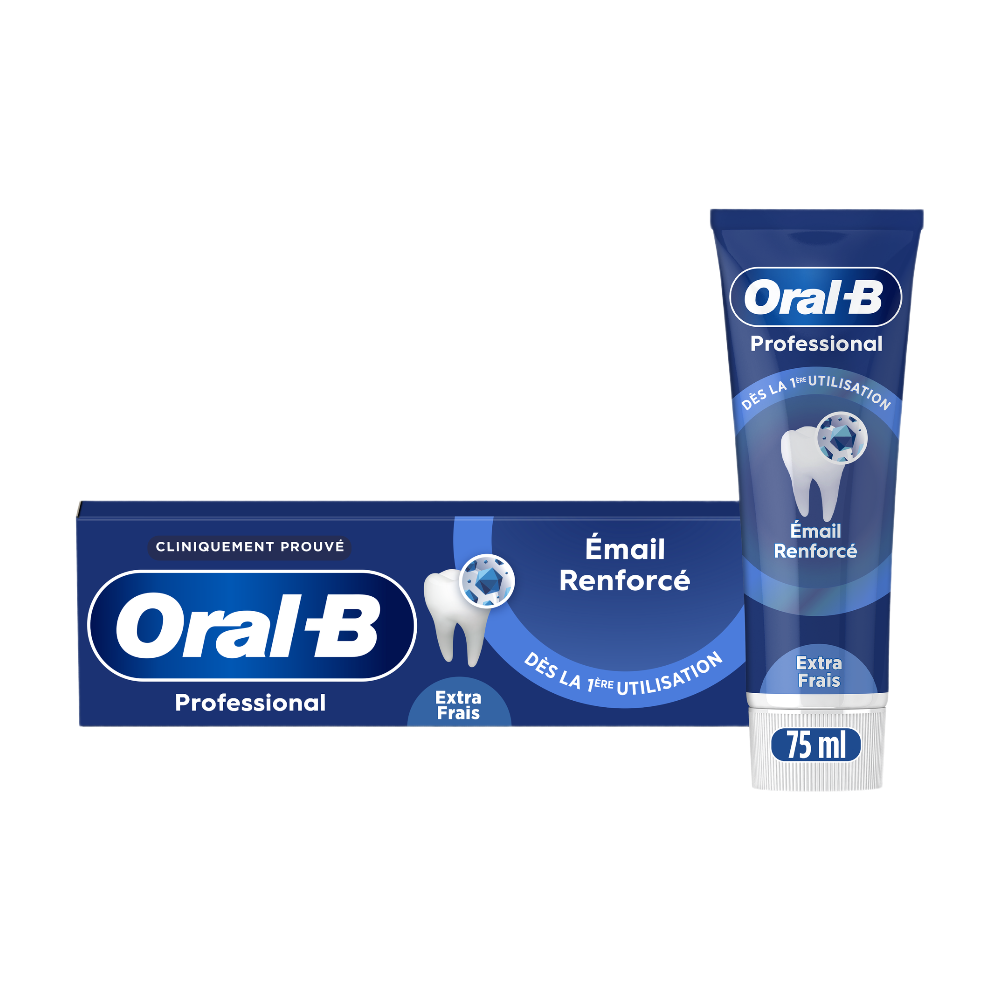 ORAL-B Dentifrice Professional Extra Fresh, fortifiant l'émail des dents - 75 ml