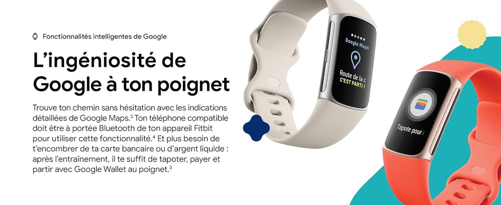 Fitbit Charge 6 Porcelaine/ Argent