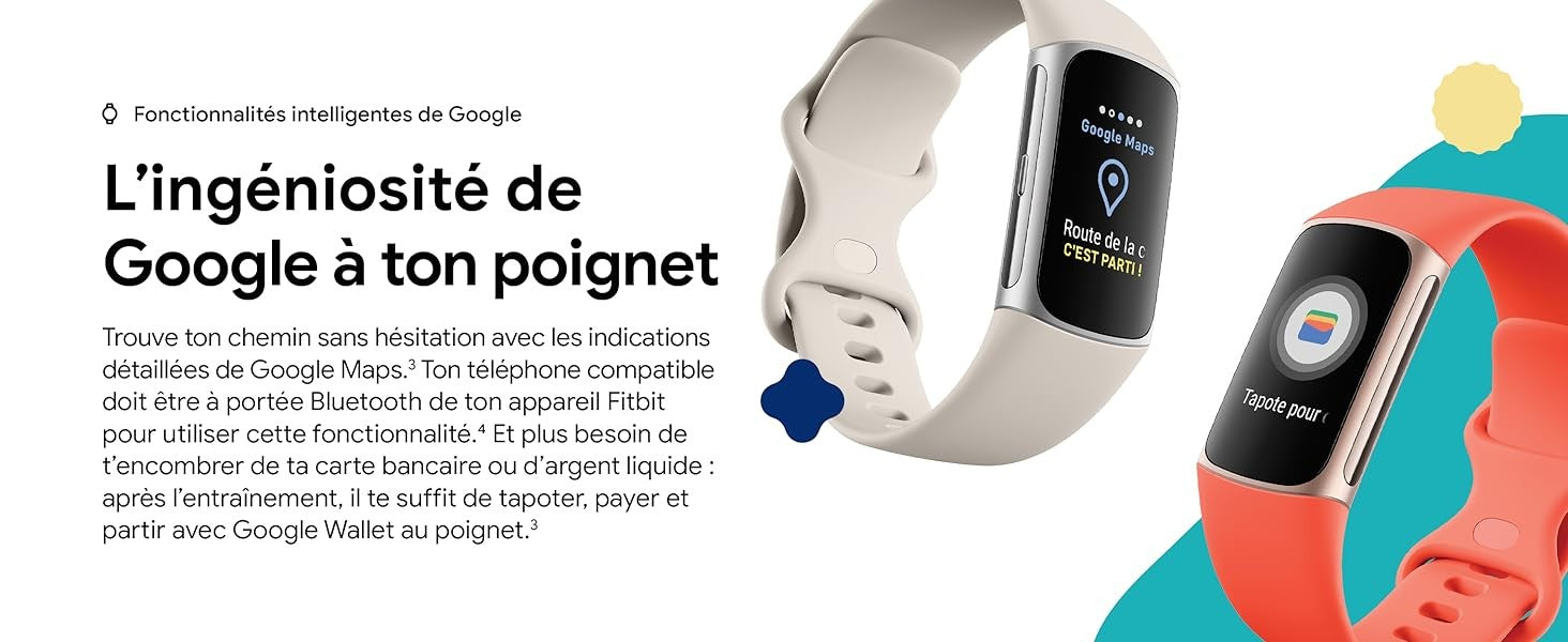 Fitbit Charge 6 Porcelaine/ Argent