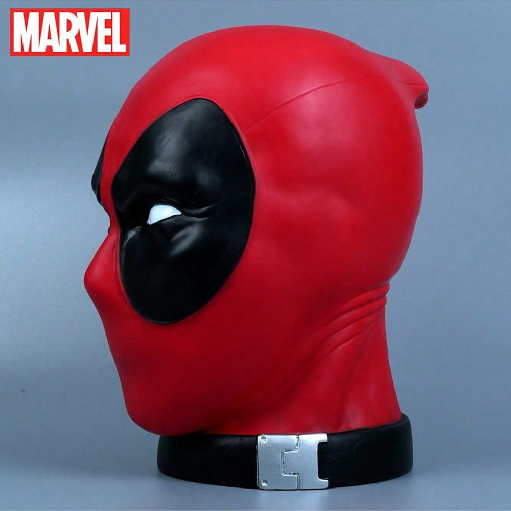 Tirelire Tête de Deadpool Marvel Officielle 3D en PVC – Boîte à Monnaie Collection Étanche et Antichoc, Figurine Décorative de Bureau Cadeau