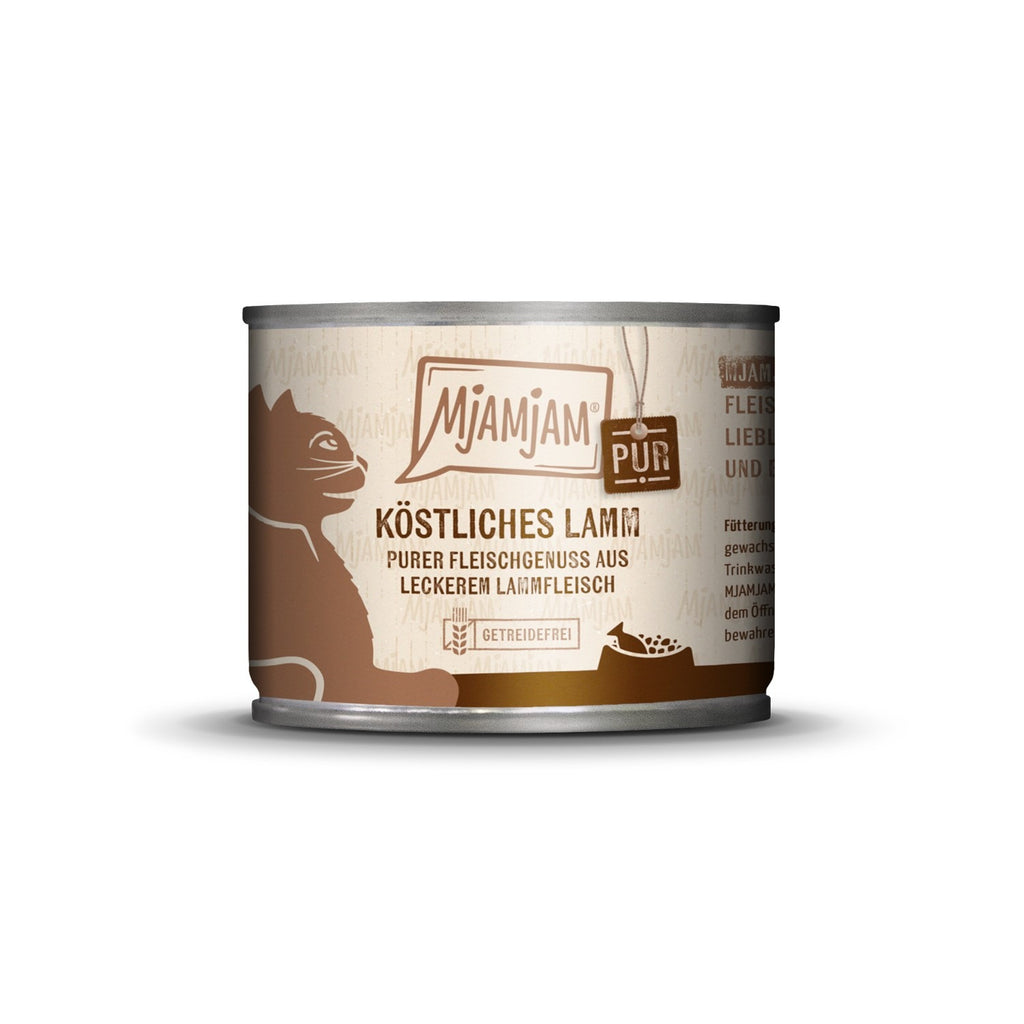 MjAMJAM Pur aliment humide pour chat agneau 200 g