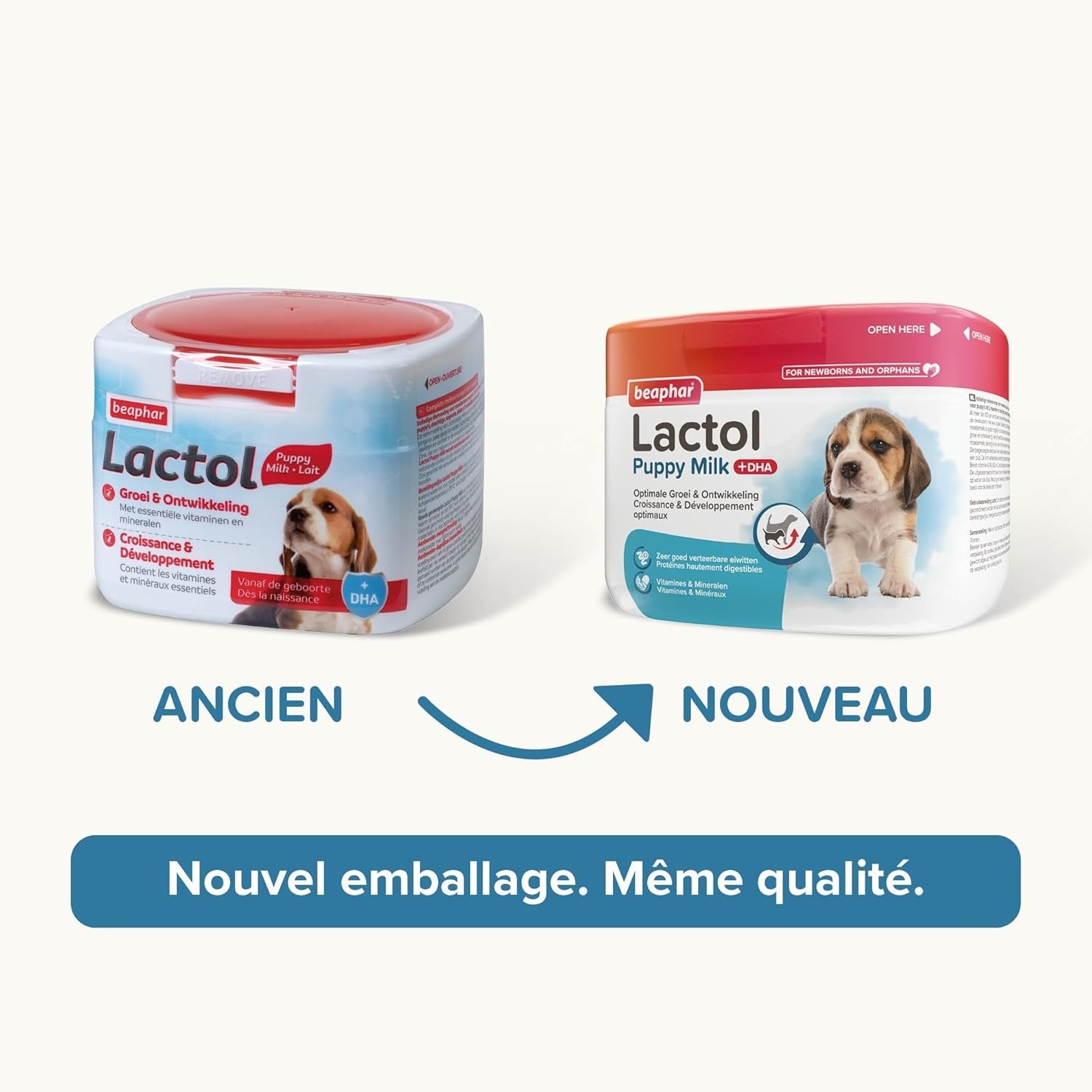 BEAPHAR Lactol Poudre de substitut de lait pour chiots – 250 g