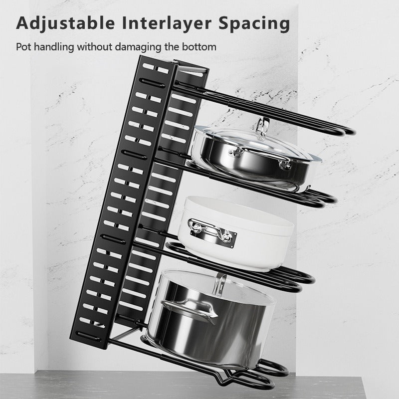 SRD Étagère de rangement à 8 niveaux pour cuisine en acier 4,5 mm