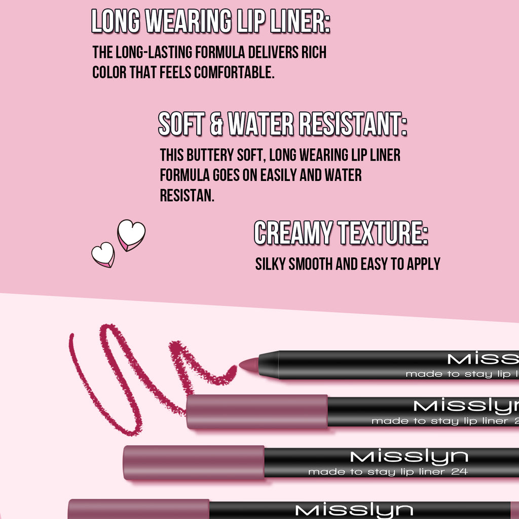 Misslyn Crayon contour des lèvres Made to Stay 24