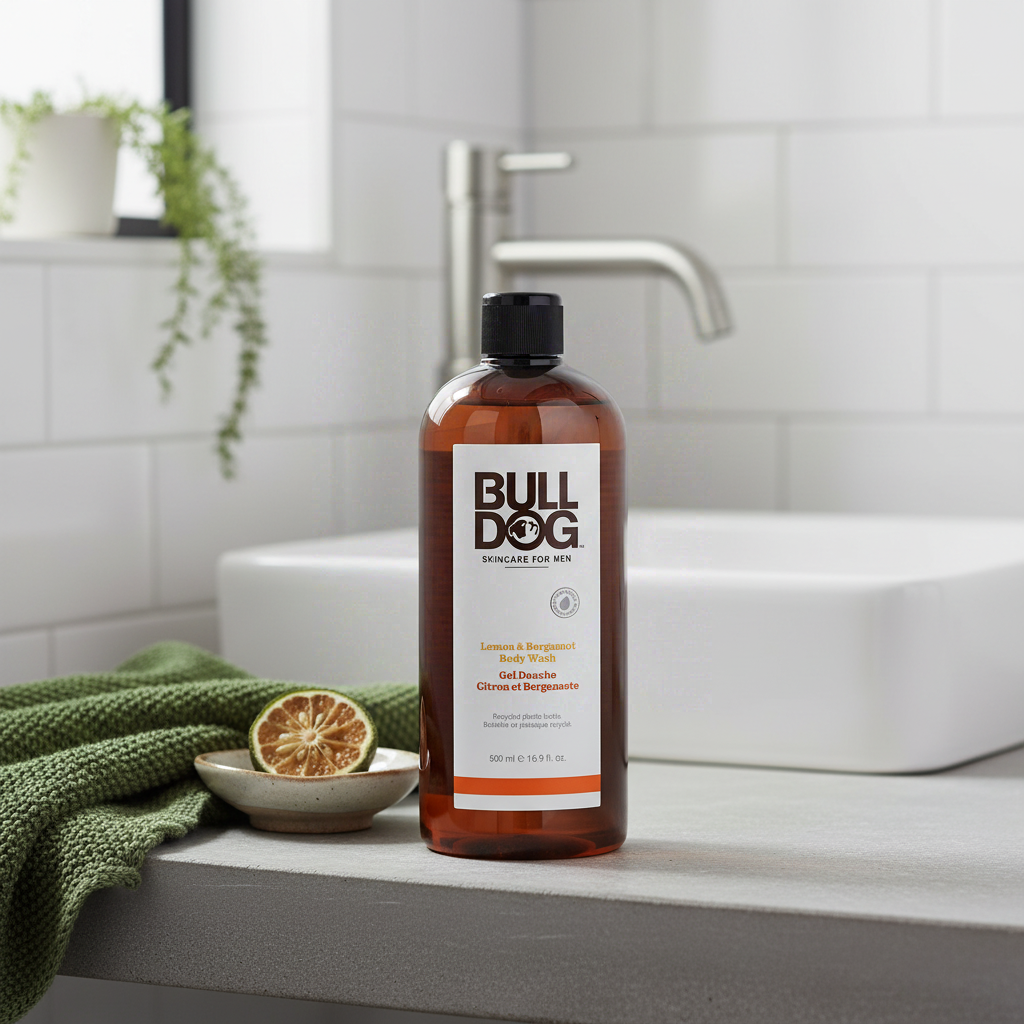 BULLDOG SKINCARE Citron & Bergamote - Gel Douche pour Homme - 500 ml