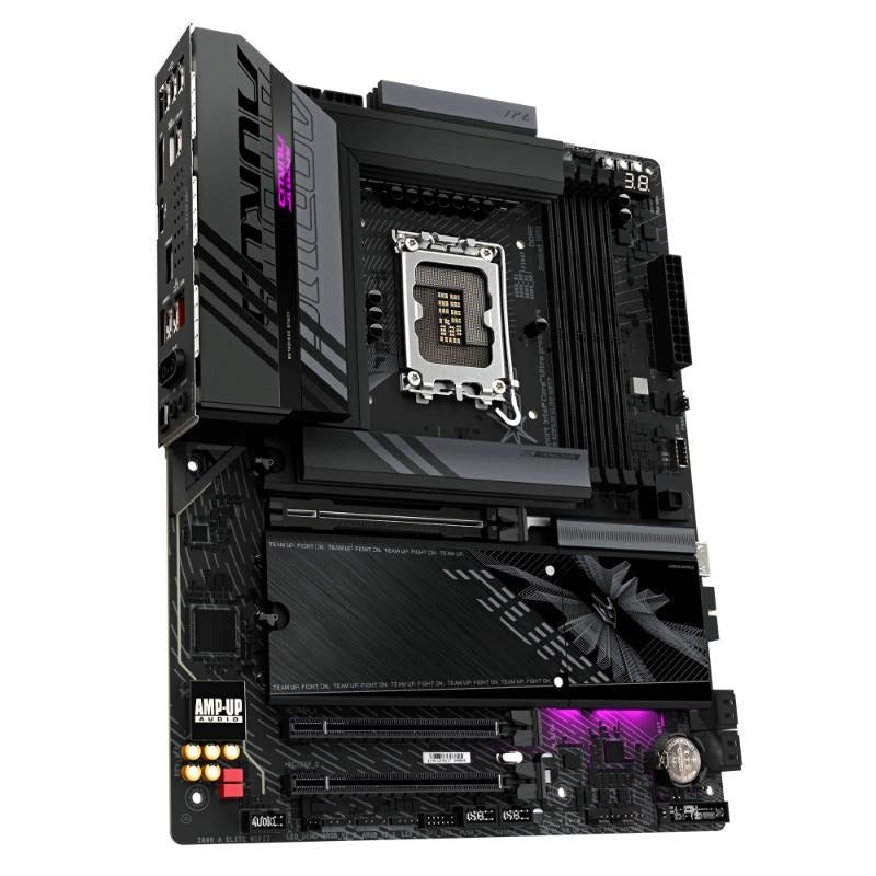 GIGABYTE Z890 AORUS Elite WIFI7 Motherboard - Prend en charge des processeurs Intel Core Ultra (Série 2), VRM 16+1+2 phases, jusqu'à 8800 MHz DDR5 (OC), 1x PCIe 5.0 + 3x PCIe 4.0