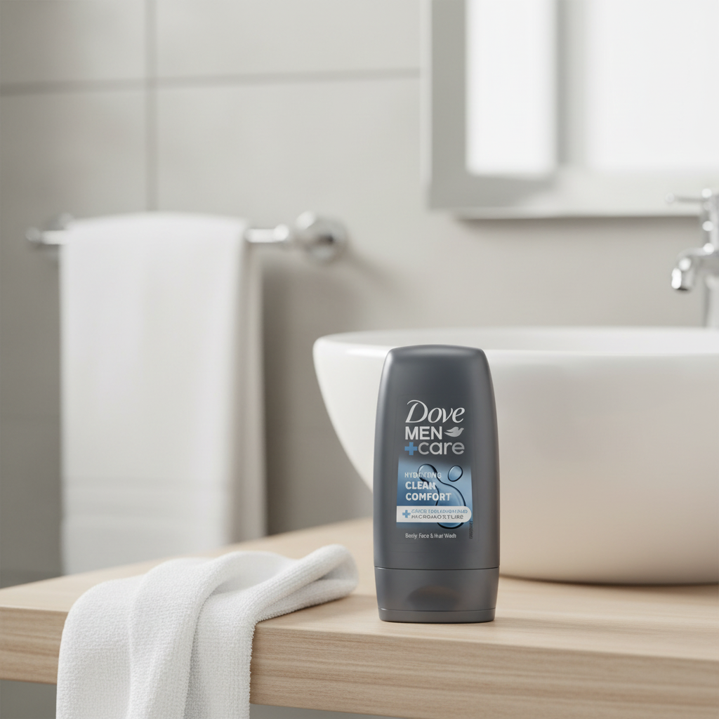 Dove Men+Care Gel Douche Hydratant 3-en-1 Cheveux, Visage et Corps Clean Comfort 55 ml