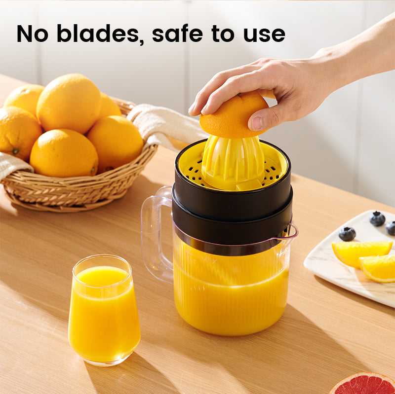 ochama Presse-Agrumes Électrique, Presse-Orange Semi-Automatique, Extracteur de Jus 1,4L Grande Capacité 30W pour la Maison, Oranges Citrons Agrumes