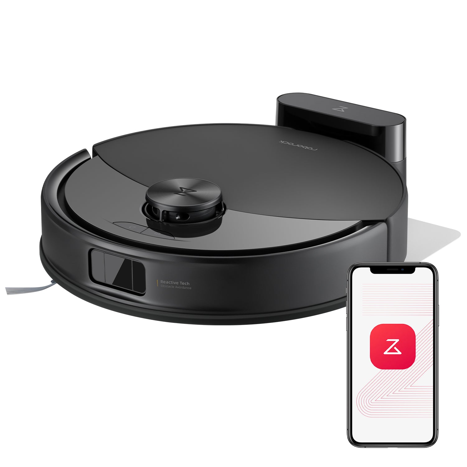 Kit aspirateur robot Roborock Q10 S5 avec fonction de lavage, Puissance d'aspiration HyperForce de 10 000 Pa, Double système anti-emmêlement, Lavage par soulèvement automatique