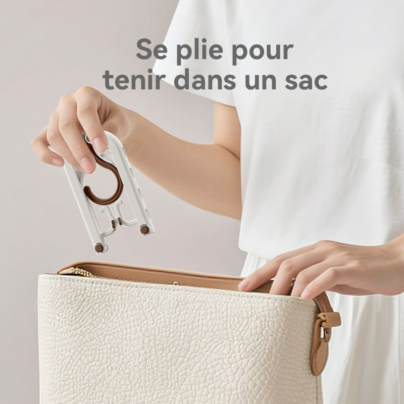 JORDAN&JUDY Cintres pliants de voyage, cintres de rangement portables, indispensables pour le voyage, cintres pour hôtel, 20 pièces/lot