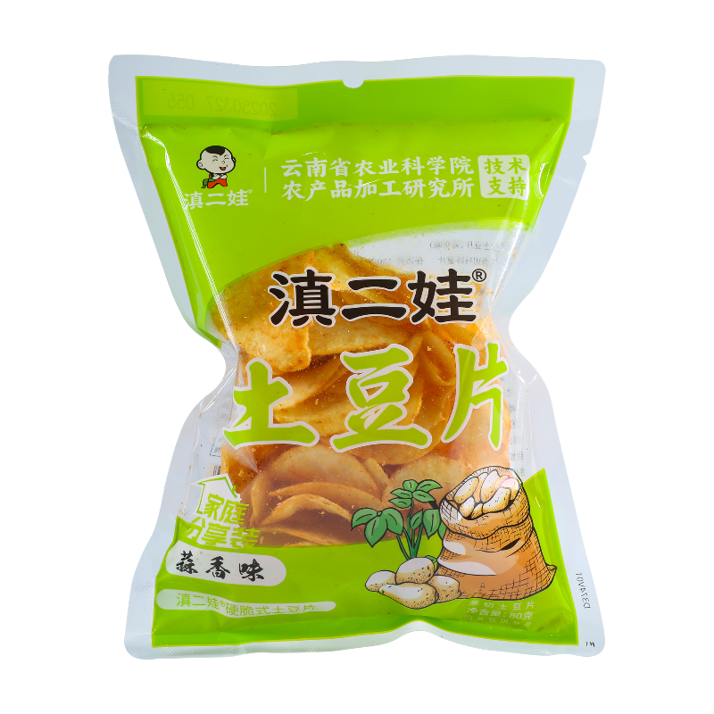 Dianerwa Chips de pommes de terre (saveur ail et piment) 80 g