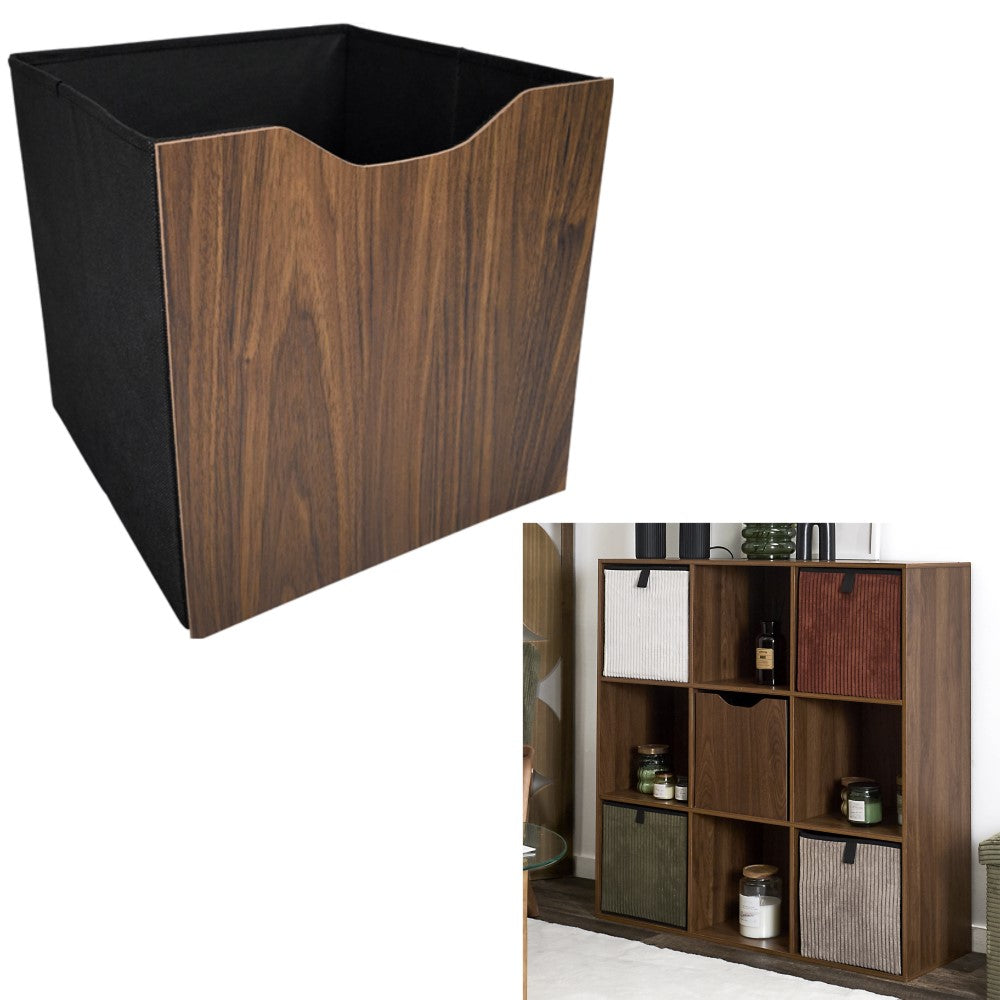 HOME DECO FACTORY Cube de rangement pliable Tiffany 30 x 30 cm M12
