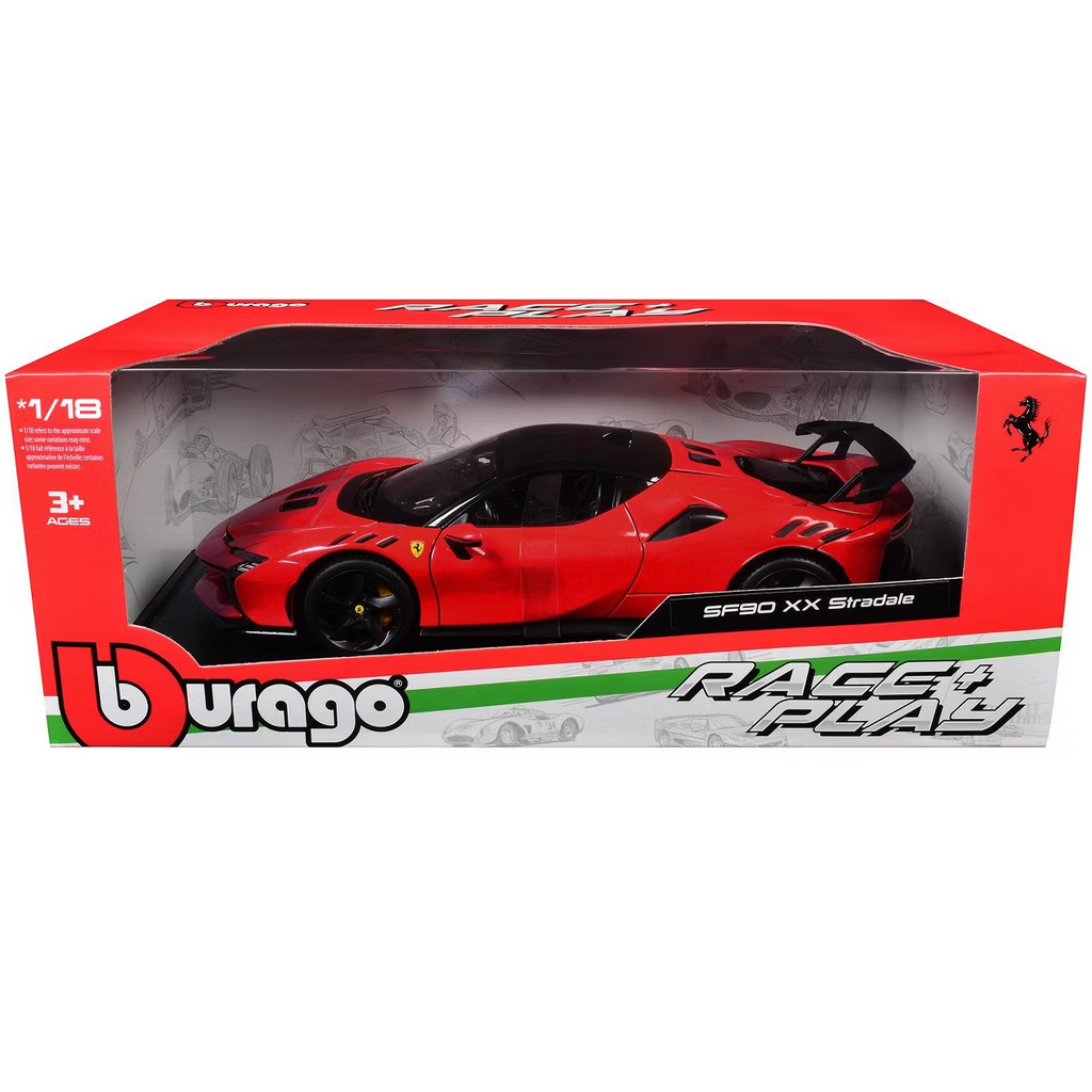Bburago Race & Play 1:18 Ferrari SF90 XX Stradale Modèle en Métal