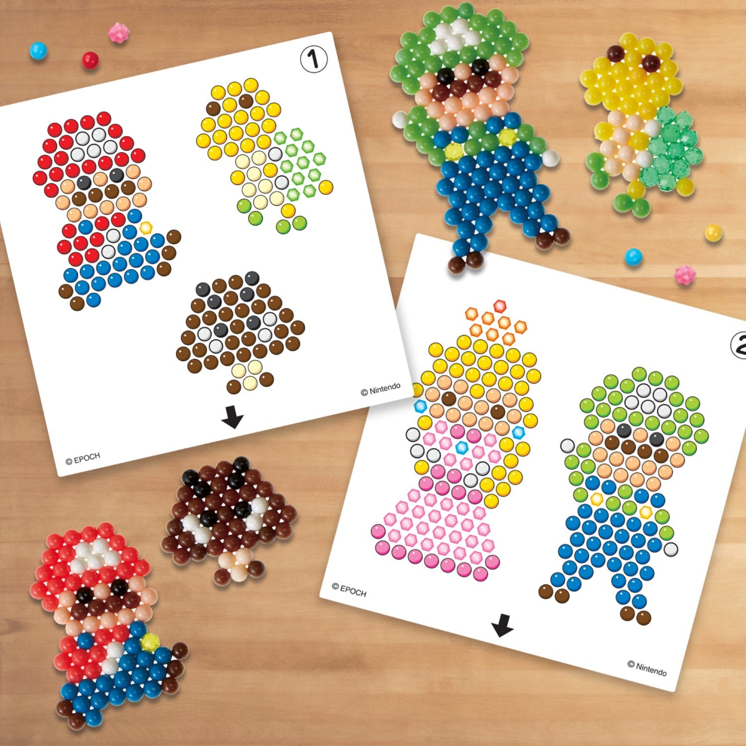Aquabeads Set de personnages Super Mario avec pack de perles étoiles