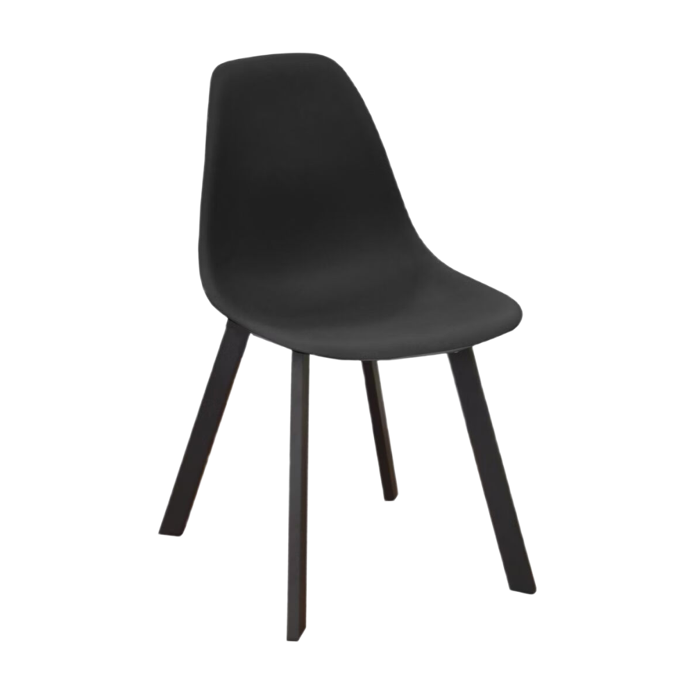 Proloisirs chaise coque jato noir