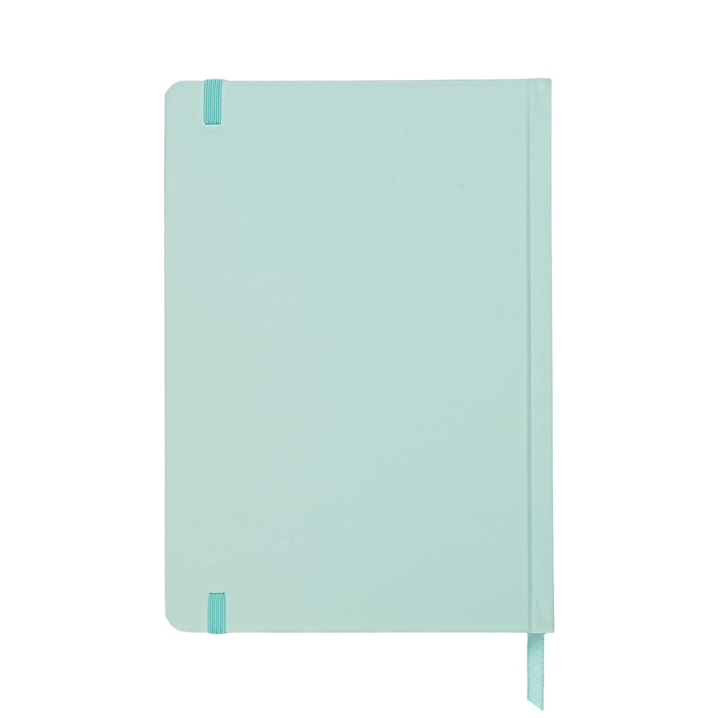 Jubiluu Planificateur cartonné A5 avec marque-page, 18 mois non daté, 100 g/m² - Rose poudré