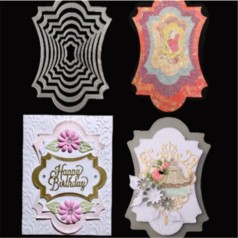 Ciseaux à Découper Métalliques pour Cadre Polygonaux Ciseaux de Découpe Ciseaux à Découper pour Pratique DIY Album de Scrapbooking Ciseaux à Découper