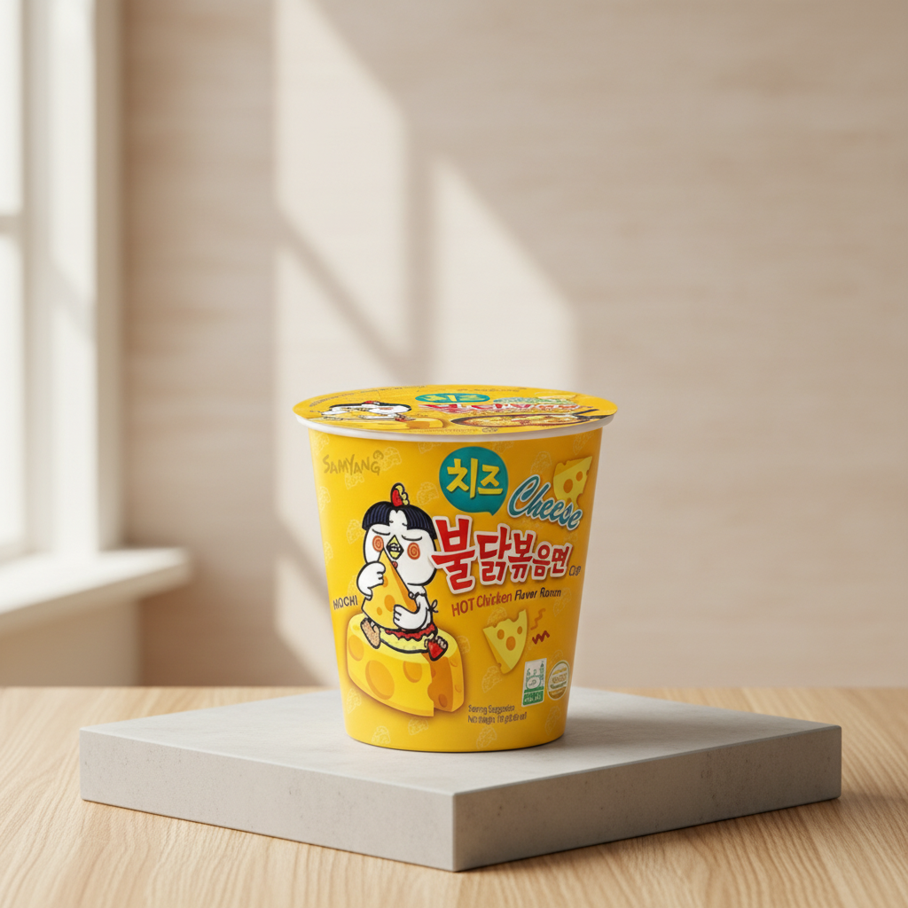 SAMYANG Buldak Ramen poulet épicé fromage - Petit bol 70 g