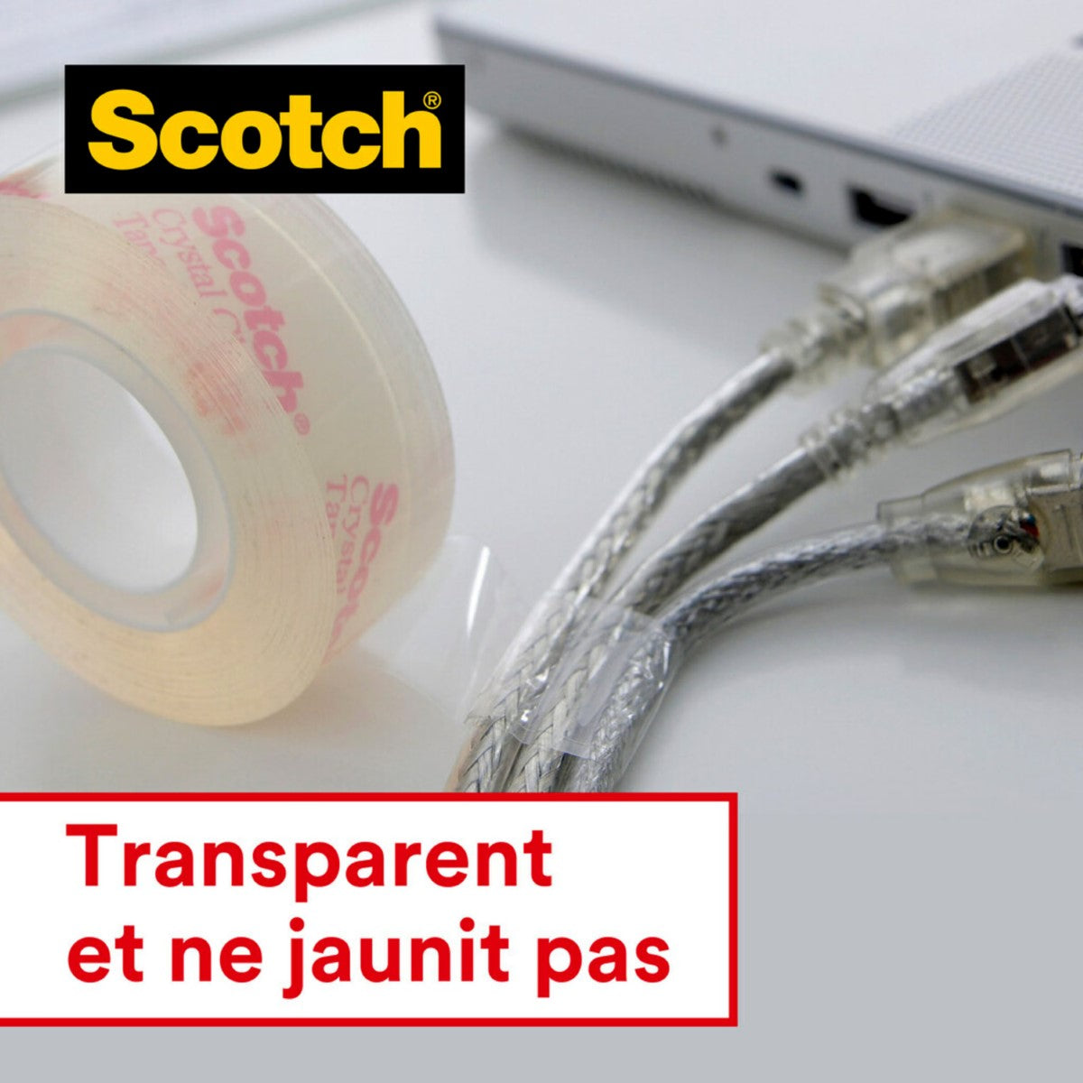 Scotch® Ruban adhésif transparent, Pack économique, 19 mm x 33 m, 14 rouleaux/boîte