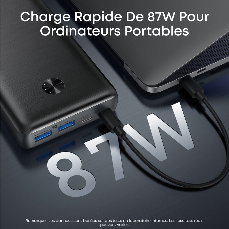 Anker PowerCore III batterie externe - 26 000 mAh, 87 W - Noir