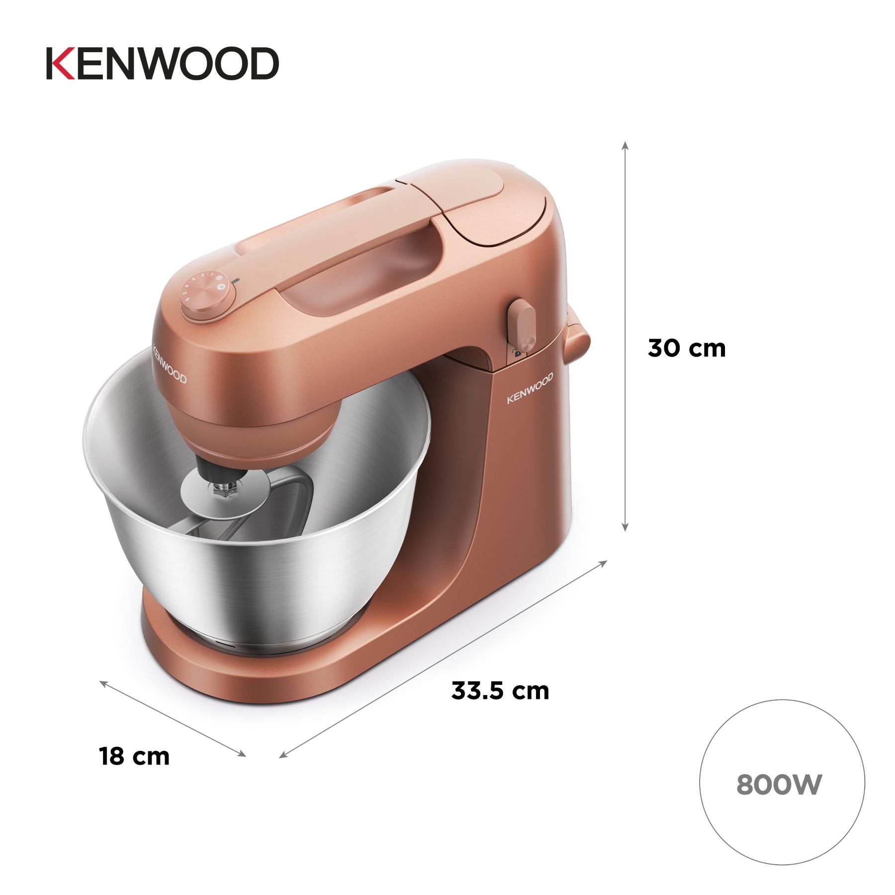 KENWOOD Go Collection, Robot pâtissier, KZM35.000RD, Rouge argile