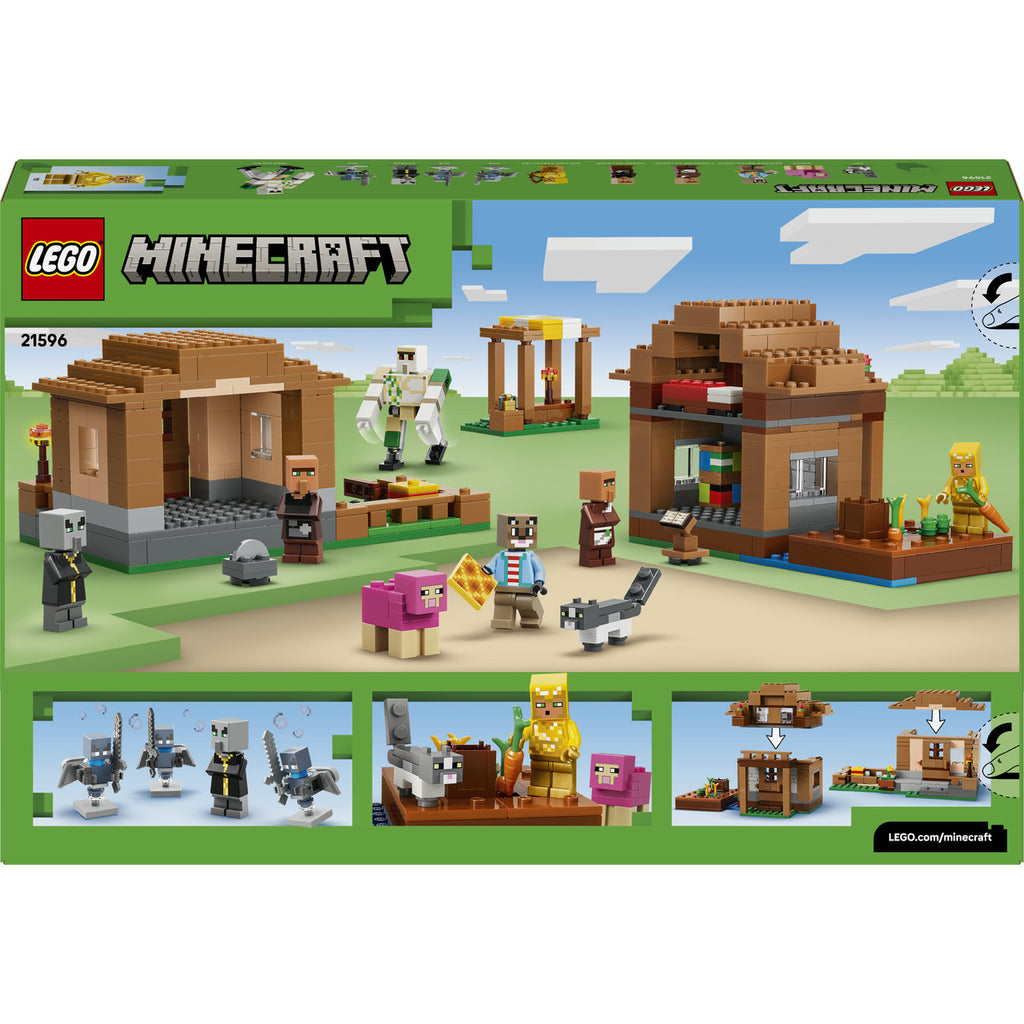 LEGO Minecraft 21596 L'Évocateur à l'attaque du village