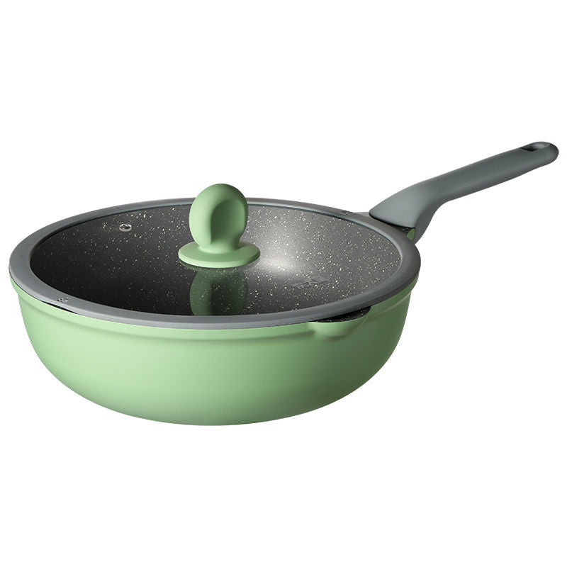 COOKER KING Série Bambou Wok en aluminium antiadhésif tous feux 32 cm