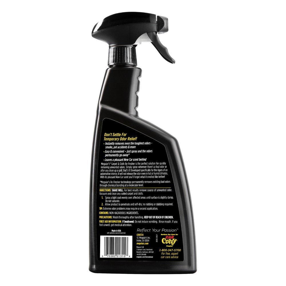 Meguiar's® Carpet & Cloth Re-Fresher G180724F, 24 oz (709 ml) Bottle, 6/CV